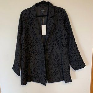 Black Patterned Eileen Fisher Jacket NWT